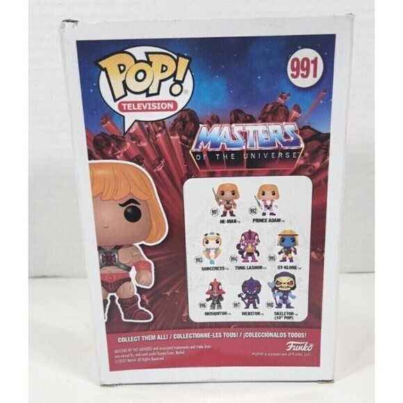 Funko Pop! Masters of the Universe He-Man #991 Flocked - Picture 3 of 3